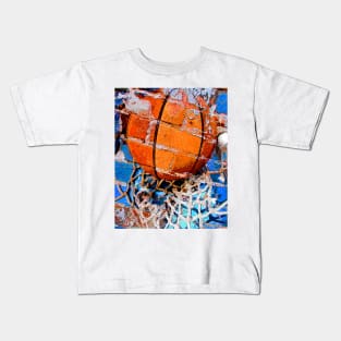 Takumipark Basketball art print game vs 2- basketball artwork Kids T-Shirt